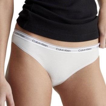 Calvin Klein Truser Modern Logo Bikini Brief Hvit bomull Large Dame