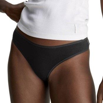 Calvin Klein Truser 3P Ideal Cotton Thongs Svart bomull Medium Dame