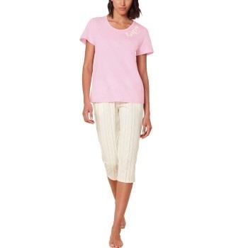 Triumph Pyjama Set X 01 Rosa/Hvit bomull 42 Dame