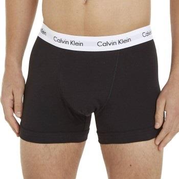 Calvin Klein 6P Cotton Stretch Trunks Svart stripet bomull Small Herre