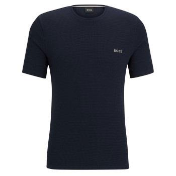 BOSS Waffle T Shirt Mørkblå X-Large Herre
