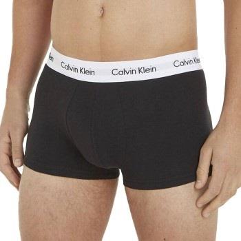 Calvin Klein 3P Cotton Stretch Low Rise Trunks Svart bomull X-Small He...