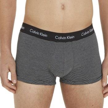 Calvin Klein 3P Cotton Stretch Low Rise Trunks Svart stripet bomull Me...