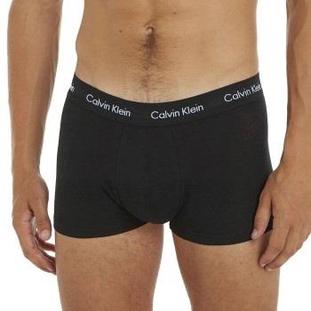 Calvin Klein 5P Cotton Stretch Solid Low Rise Trunks Svart bomull X-Sm...