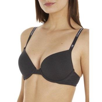 Calvin Klein BH CK96 Plunge Push-Up Bra Svart bomull A 85 Dame