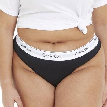 Calvin Klein Truser Modern Cotton Plus Thong Svart 3XL Dame