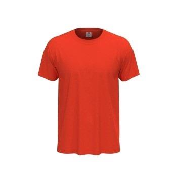 Stedman Classic Men T-shirt Oransje/Rød bomull X-Small Herre