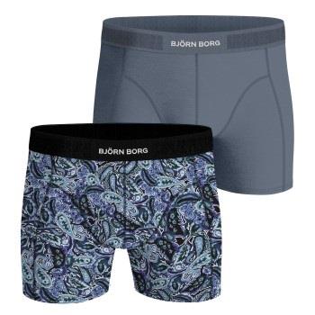 Björn Borg 2P Premium Cotton Stretch Boxer 2354 Blå Mønster bomull X-L...