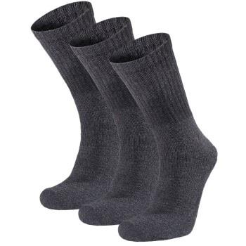 Seger Strømper 3P Basic Cotton Sock Antracit Str 39/42