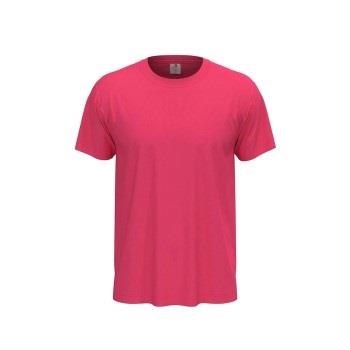 Stedman Classic Men T-shirt Rosa bomull Medium Herre