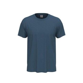 Stedman Classic Men T-shirt Jeansblå bomull Medium Herre