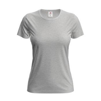 Stedman Classic Women T-shirt Lysgrå bomull Small Dame