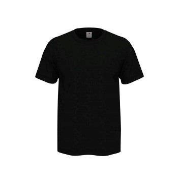 Stedman Comfort Men T-shirt Svart bomull 4XL Herre
