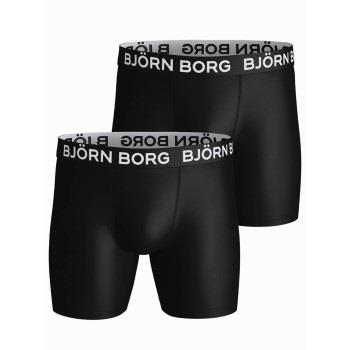 Björn Borg 2P Performance Boxer 1572 Svart polyester Small Herre