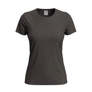 Stedman Classic Women T-shirt Mørkbrun  bomull Small Dame