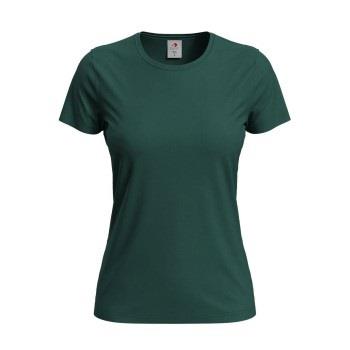 Stedman Classic Women T-shirt Mørkgrørnn  bomull Small Dame