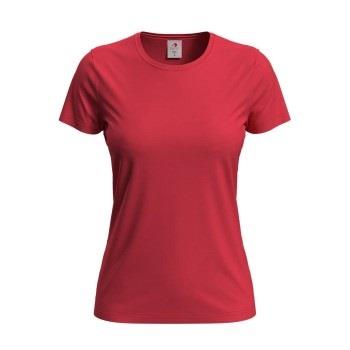 Stedman Classic Women T-shirt Rød bomull X-Small Dame