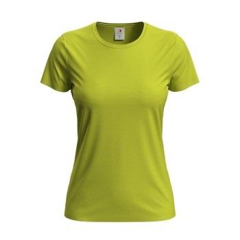 Stedman Classic Women T-shirt Limegrønn bomull Large Dame