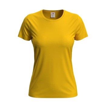 Stedman Classic Women T-shirt Sennepsgul bomull Small Dame