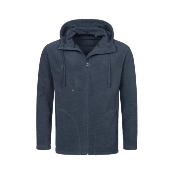 Stedman Hooded Fleece Jacket For Men Mørkblå polyester XX-Large Herre