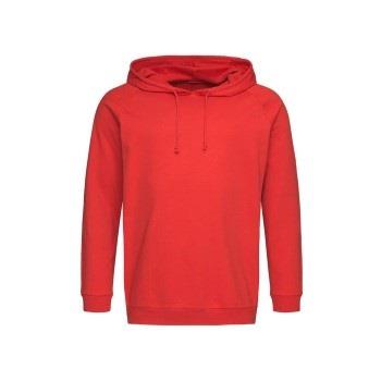 Stedman Hooded Sweatshirt Unisex Rød bomull Medium