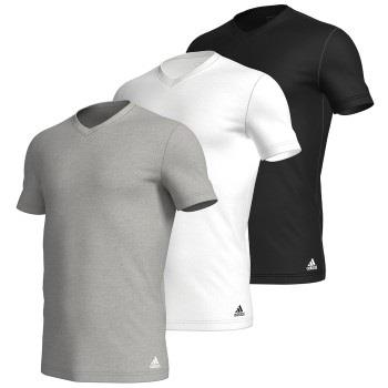 adidas 3P Active Flex Cotton V-Neck T-Shirt Mixed bomull Small Herre