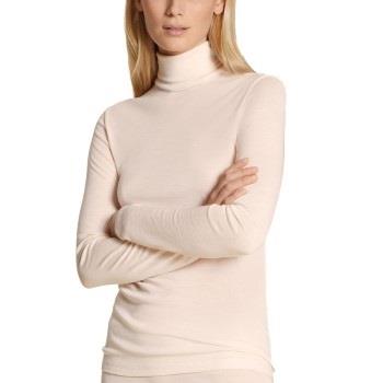 Calida True Confidence Polo Shirt Long Sleeve Benhvit Medium Dame