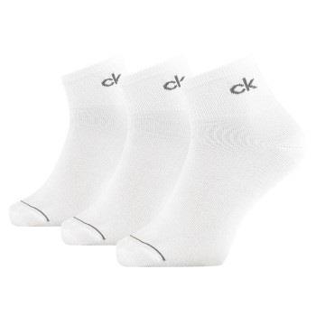 Calvin Klein Strømper 3P Nick Quarter Sock Hvit Str 40/46 Herre