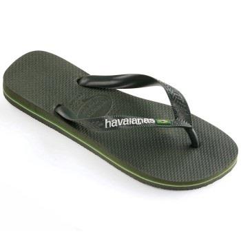 Havaianas Brasil Logo Skogsgrønn Str 45/46 Herre