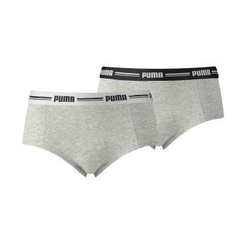 Puma Truser 2P Iconic Mini Shorts Grå X-Small Dame