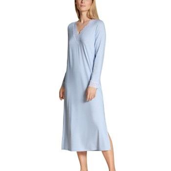 Calida Elegant Dreams Long Nightdress Lysblå modal XX-Small Dame