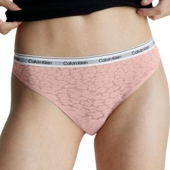 Calvin Klein Truser Lace Thong Lysrosa polyamid X-Large Dame