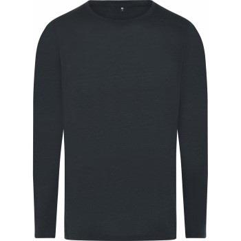 JBS of Denmark Wool Long Sleeve T-shirt Svart ull X-Large Herre