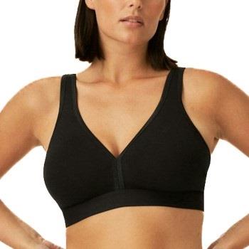 NATURANA BH Athleisure Soft Bra Svart bomull C 80 Dame