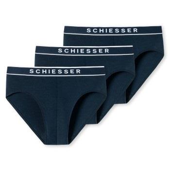 Schiesser 3P 95-5 Organic Cotton Rio Brief Marine bomull Small Herre