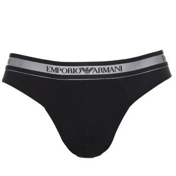 Armani Stretch Cotton Brief Svart bomull Large Herre