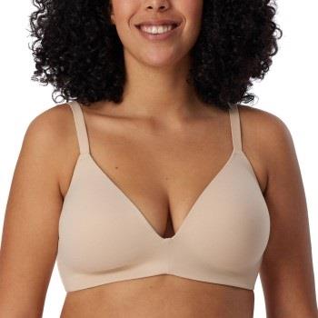 Schiesser BH Invisible Soft Bra With Underwired Bra Beige B 85 Dame