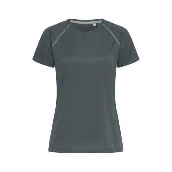 Stedman Active 140 Women Team Raglan Mørkgrå  polyester Medium Dame