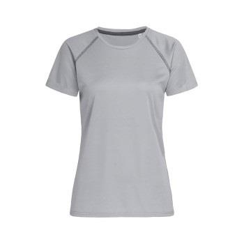 Stedman Active 140 Women Team Raglan Sølvgrå polyester X-Large Dame