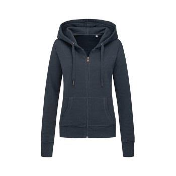 Stedman Active Hooded Sweatjacket For Women Mørkblå Small Dame