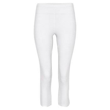 Decoy Capri Leggings Hvit økologisk bomull Small Dame