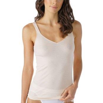 Mey Noblesse Cami-Top V-Neck Krem bomull 40 Dame