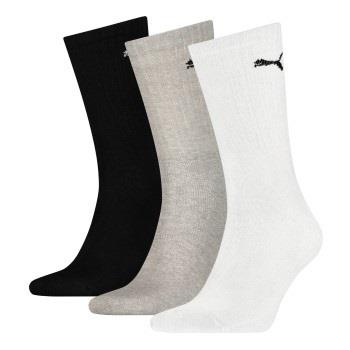 Puma Strømper 3P Sport Crew Socks Grå/Svart Str 47/49