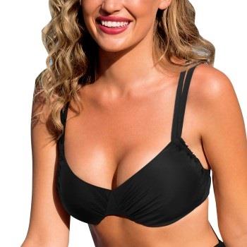 Wiki Basic Adjustable Bikini Top Svart B 75 Dame