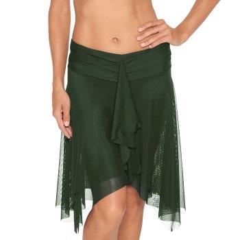 Wiki Basic Beach Skirt Mørkgrørnn  polyester X-Small Dame