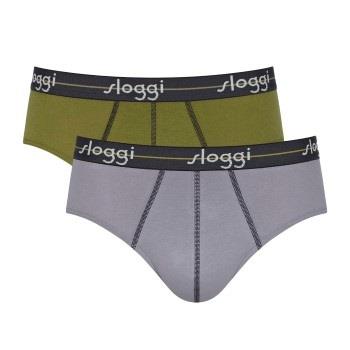 Sloggi 2P For Men Start Midi Grønn bomull XX-Large Herre