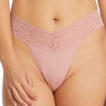 Hanky Panky Truser 3P Classic Cotton Original Rise Thong Gammelrosa bo...