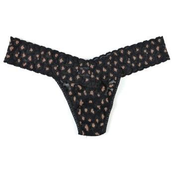 Hanky Panky Truser 3P Cross Dyed Leopard Low Rise Thong Svart mønstret...