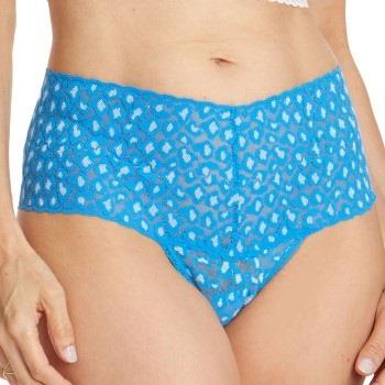 Hanky Panky Truser 3P Cross Dyed Leopard Retro Thong Blå Mønster One S...