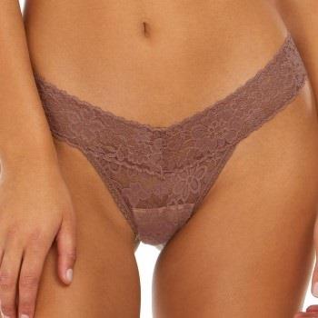 Hanky Panky Truser 2P Daily Lace Low Rise Thong Plomme nylon One Size ...